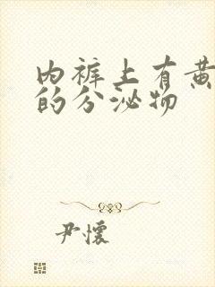 内裤上有黄水样的分泌物