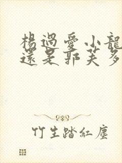 杨过爱小龙女多还是郭芙多