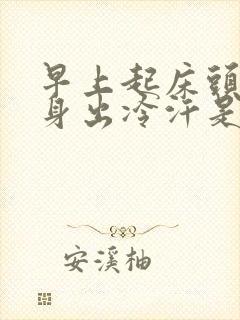 早上起床头晕全身出冷汗是什么原因封面