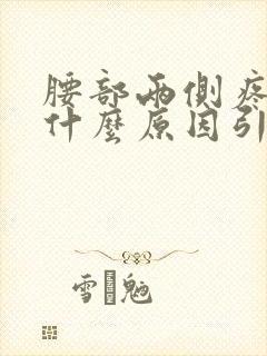 腰部两侧疼痛是什么原因引起的