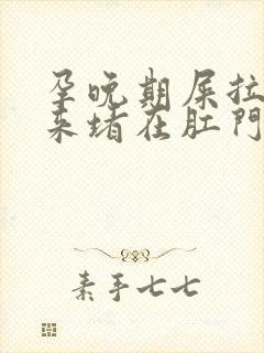 孕晚期屎拉不出来堵在肛门怎么办封面