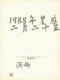 1988年农历二月二十五出生人的命运封面