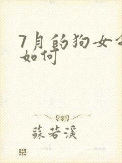7月的狗女命运如何