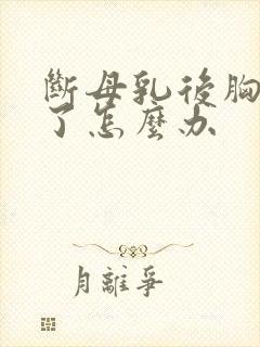 断母乳后胸变小了怎么办