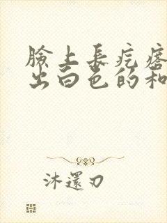 脸上长疙瘩一挤出白色的和脓