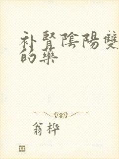 补肾阴阳双补好的药