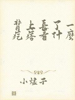 背上长了一个硬疙瘩看什么科