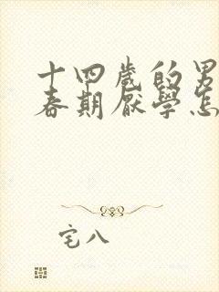 十四岁的男孩青春期厌学怎么办