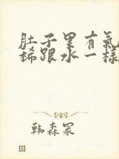 肚子里有气还拉稀跟水一样