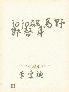 jojo飙马野郎替身
