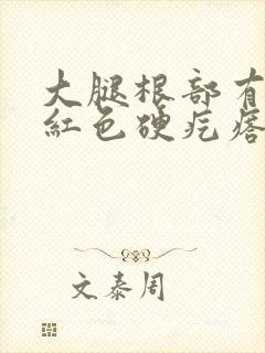 大腿根部有一个红色硬疙瘩