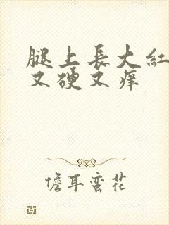 腿上长大红疙瘩又硬又痒