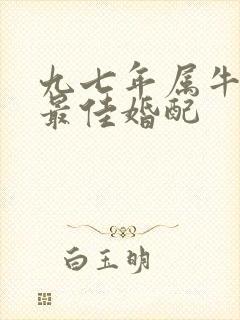 九七年属牛男的最佳婚配封面