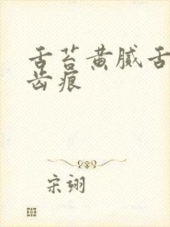 舌苔黄腻舌边有齿痕封面