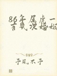 86年属虎一生有几次婚姻状况