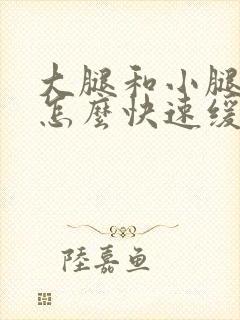 大腿和小腿酸痛怎么快速缓解封面