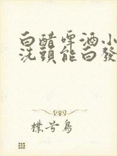 白醋啤酒小苏打洗头能白发变黑发吗