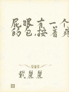 屁眼有一个硬硬的包,按着疼