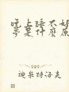 晚上睡不好老做梦是什么原因