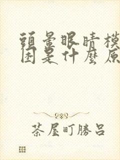 头晕眼睛模糊犯困是什么原因