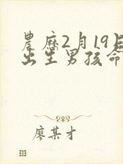 农历2月19日出生男孩命运封面