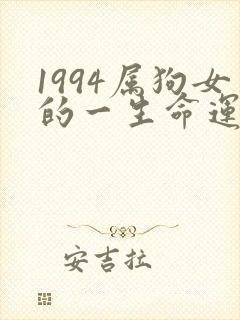 1994属狗女的一生命运封面