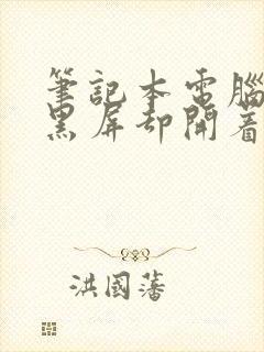 笔记本电脑电脑黑屏却开着机