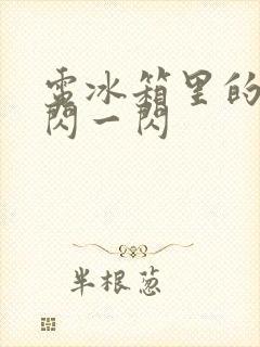 电冰箱里的灯一闪一闪