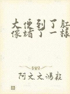 大便到了肛门口像堵了一样怎么办