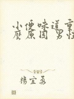 小便味道重是什么原因 男性封面