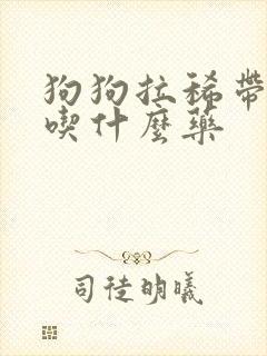 狗狗拉稀带血该吃什么药