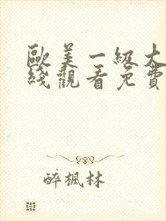 欧美一级大片在线观看免费