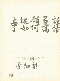 上级领导说辛苦了如何高情商回复封面