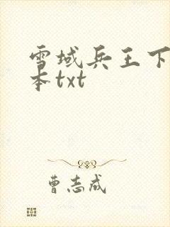 雪域兵王下载全本txt