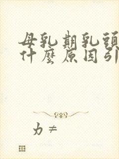 母乳期乳头疼是什么原因引起的