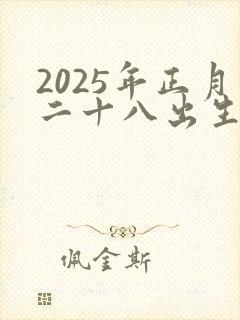 2025年正月二十八出生的男孩命运