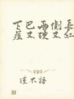 下巴两侧长大痘痘又硬又红封面