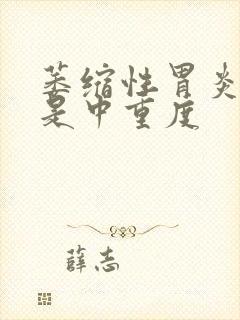 萎缩性胃炎c2是中重度