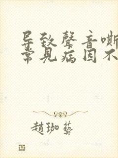 导致声音嘶哑的常见病因不包括