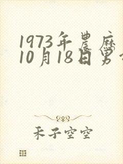 1973年农历10月18日男命