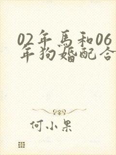 02年马和06年狗婚配合适吗封面