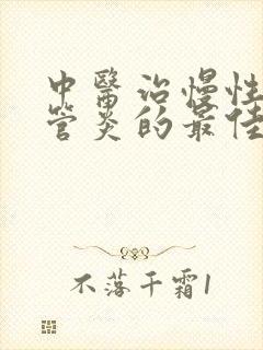 中医治慢性支气管炎的最佳方法封面