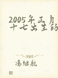 2005年正月十七出生的男孩的命运封面