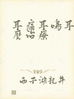 耳痛耳鸣耳痒怎么治疗