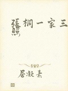 张桐一家三口近照