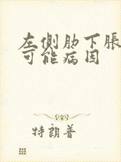 左侧肋下胀痛的可能病因