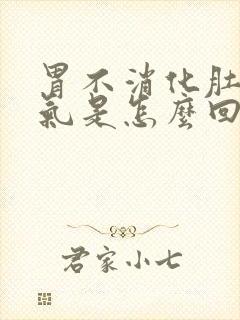 胃不消化肚子胀气是怎么回事封面