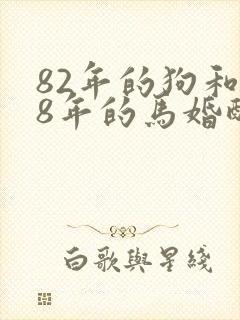 82年的狗和78年的马婚配好不好