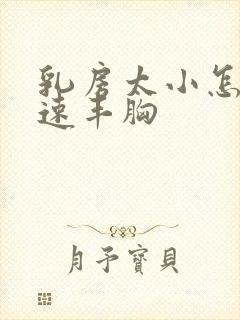 乳房太小怎样快速丰胸