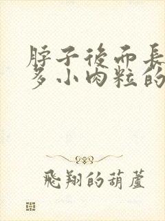 脖子后面长了好多小肉粒的是怎么了封面